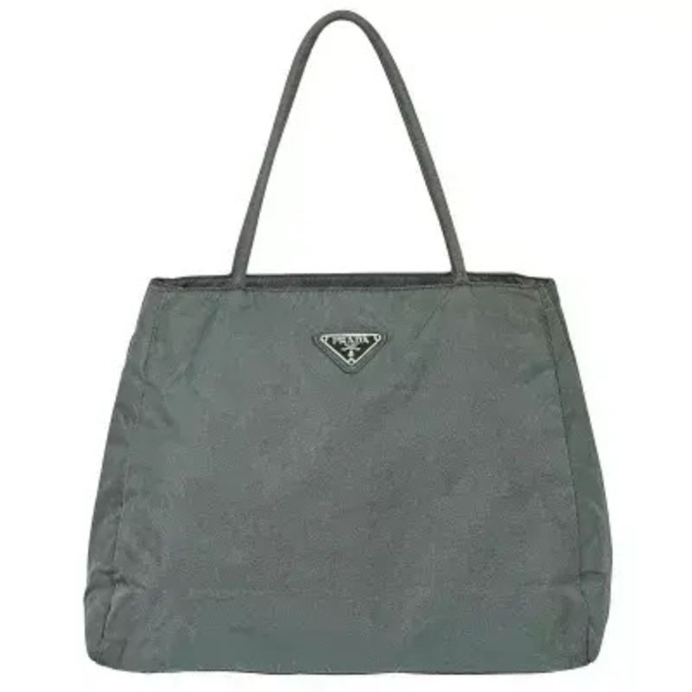Prada Tessuto Tote Bag Gray